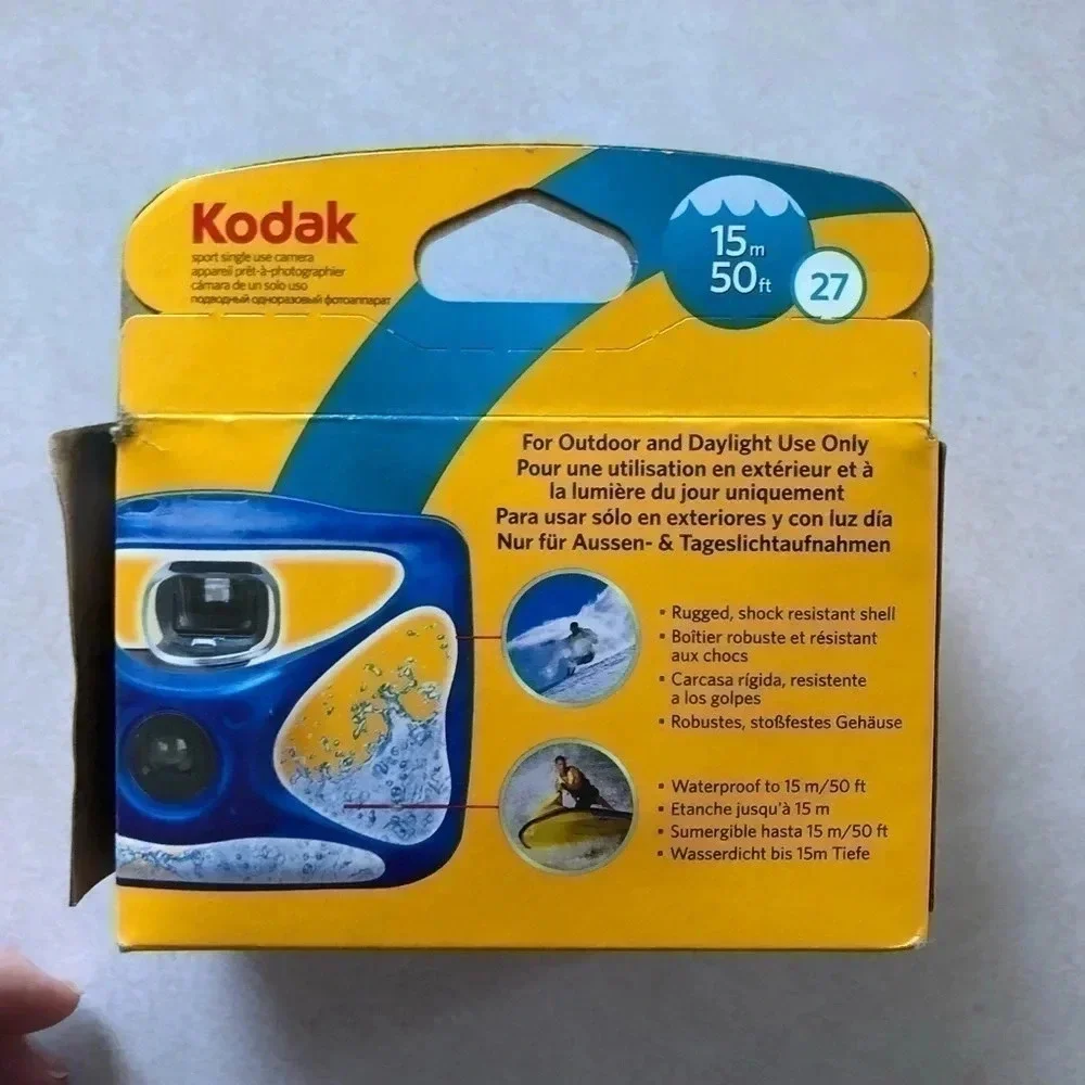 Kodak Sport Waterproof Camera Open‎ NIB package SEALED